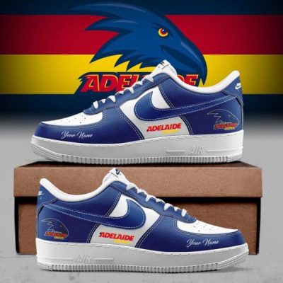 Adelaide Crows AFL Custom Name Air Force Shoes for fans