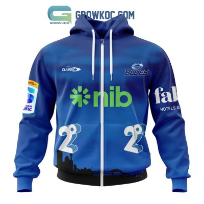 Auckland Blues Personalized 2024 Home Super Rugby Fan Hoodie Shirts