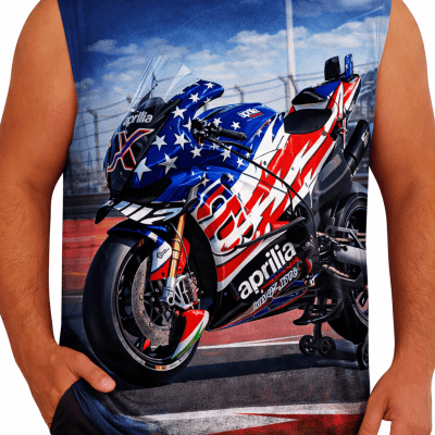 250th tanktop Aprilia X 250th MotoGP 2026 4th of July