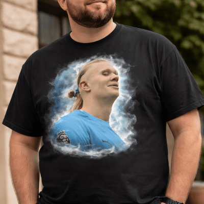 ErlingHaaland Blonde Striker Meme Shirt – Football Moment Tee