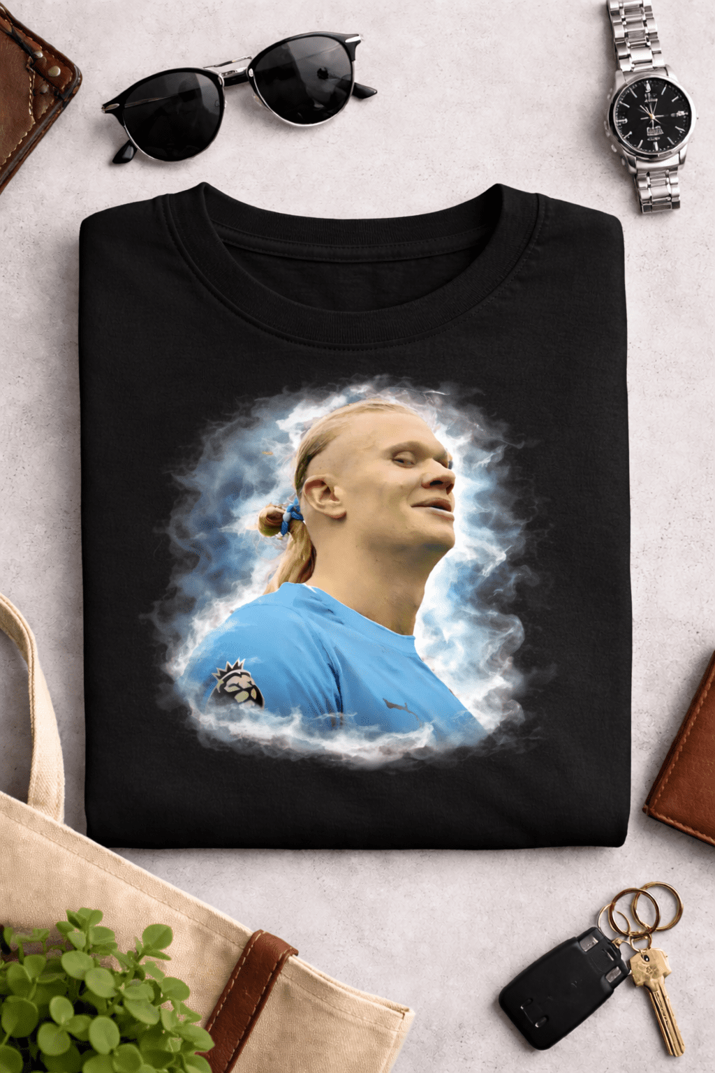 ErlingHaaland Blonde Striker Meme Shirt – Football Moment Tee ErlingHaaland Blonde Striker Meme Shirt – Football Moment Tee