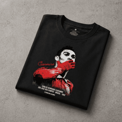 Casemiro Graphic T-Shirt – Men’s Vintage Football Print Cotton Tee