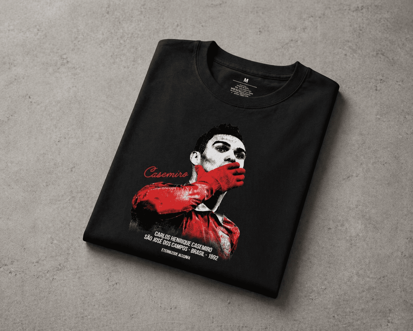 Casemiro Graphic T-Shirt – Men’s Vintage Football Print Cotton Tee Casemiro Graphic T-Shirt – Men’s Vintage Football Print Cotton Tee