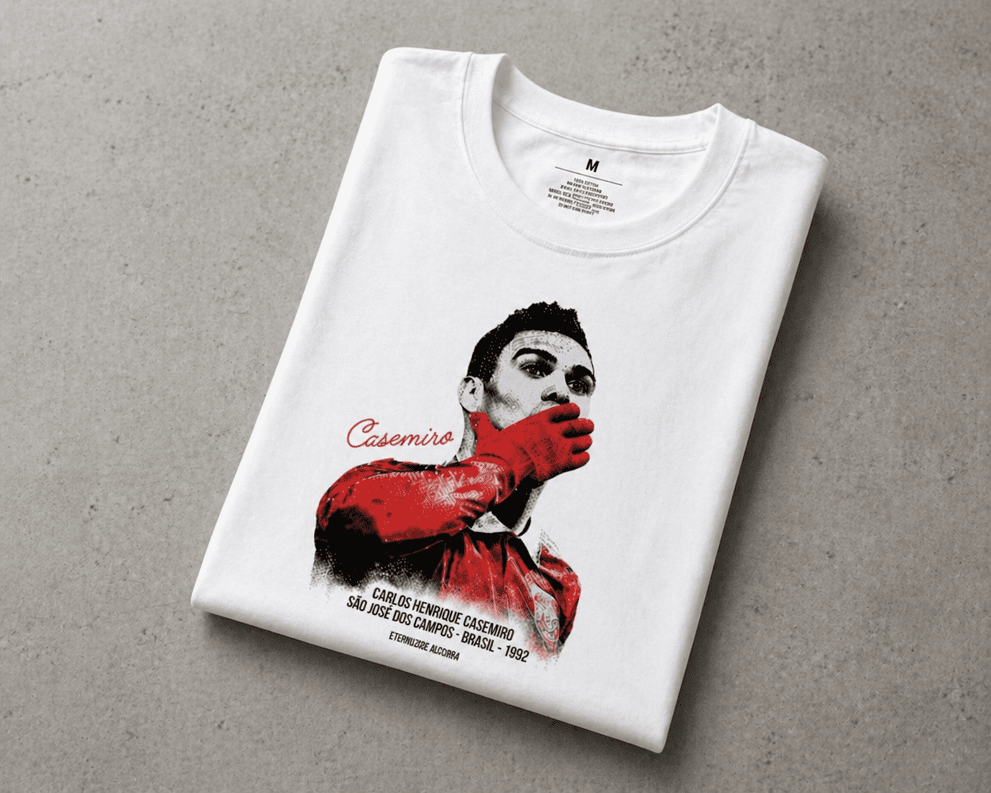 Casemiro Graphic T-Shirt – Men’s Vintage Football Print Cotton Tee Casemiro Graphic T-Shirt – Men’s Vintage Football Print Cotton Tee