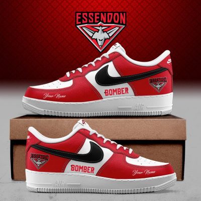 Essendon Bombers AFL Custom Name Air Force Shoes for fans