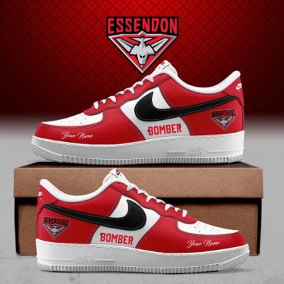 Essendon Bombers AFL Custom Name Air Force Shoes for fans