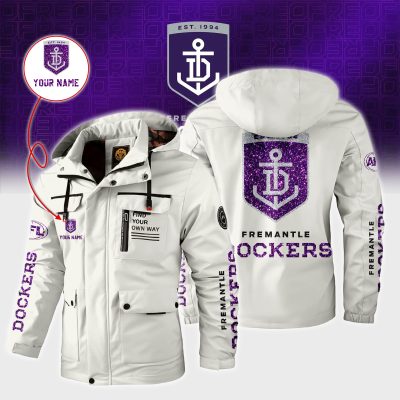 Fremantle Dockers AFL Custom Name Windbreaker Jacket v1