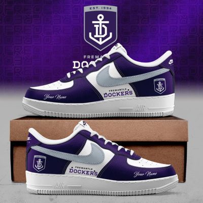 Fremantle Dockers AFL Custom Name Air Force Shoes for fans