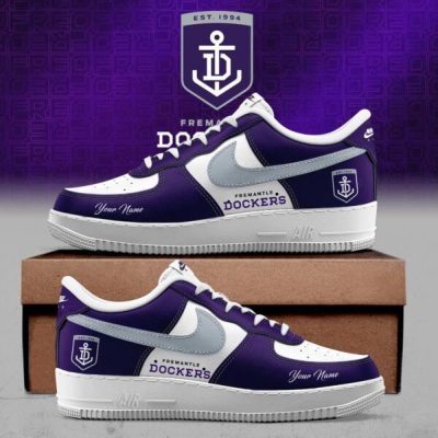 Fremantle Dockers AFL Custom Name Air Force Shoes for fans