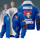 Newcastle Knights NRL Wool-Lined Fleece Zipper Jacket