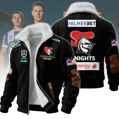 Newcastle Knights NRL Wool-Lined Fleece Zipper Jacket