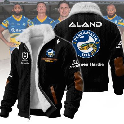 Parramatta Eels NRL Wool-Lined Fleece Zipper Jacket