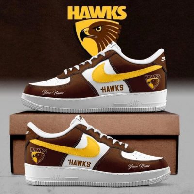 Hawthorn Hawks AFL Custom Name Air Force Shoes for fans