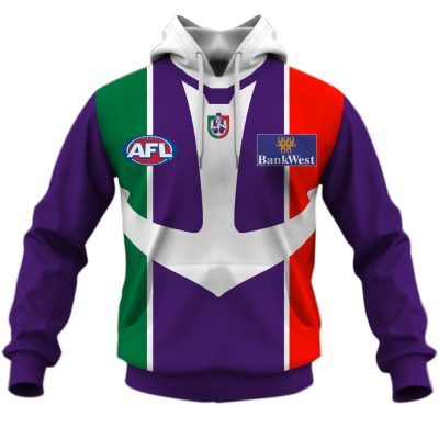 AFL Fremantle Dockers Custom Name Number 2004 Vintage Guernsey Pullover Hoodie
