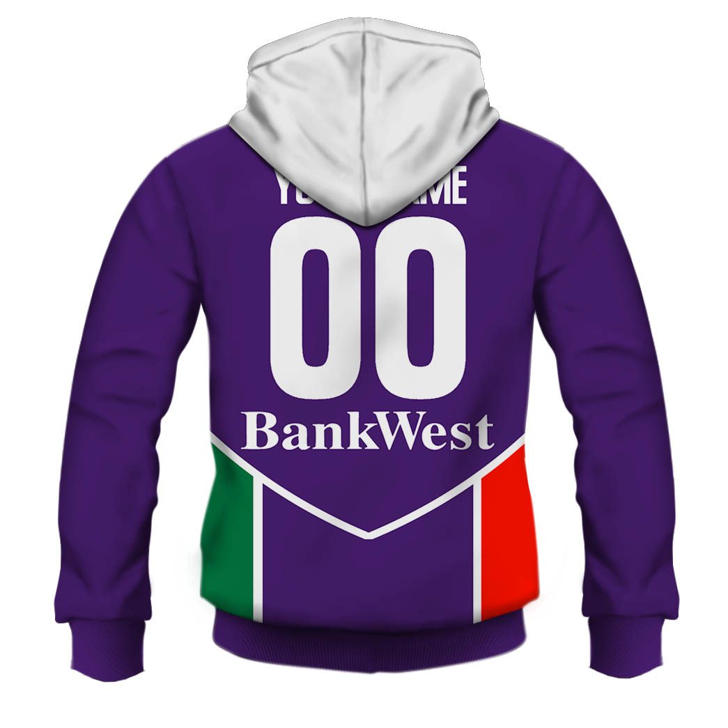 AFL Fremantle Dockers Custom Name Number 2004 Vintage Guernsey Pullover Hoodie