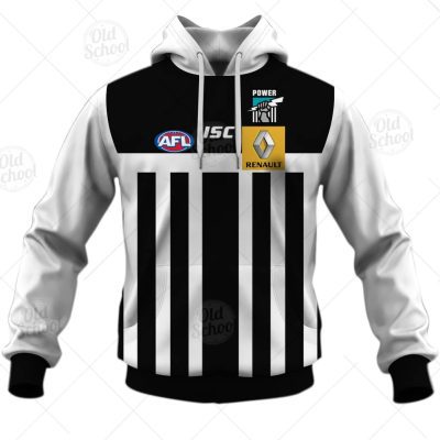 AFL Port Adelaide Custom Name Number 2014 Heritage Guernsey Pullover Hoodie