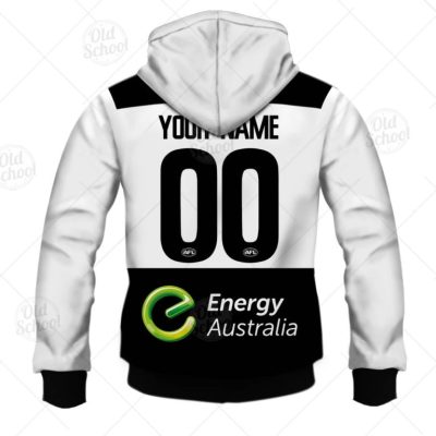 AFL Port Adelaide Custom Name Number 2014 Heritage Guernsey Pullover Hoodie