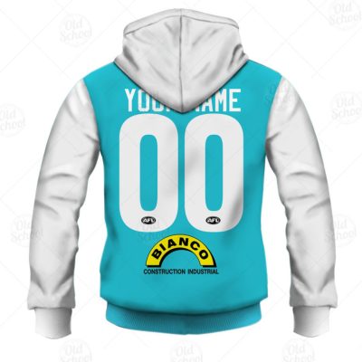 AFL Port Adelaide Custom Name Number 2009 Clash Guernsey Pullover Hoodie