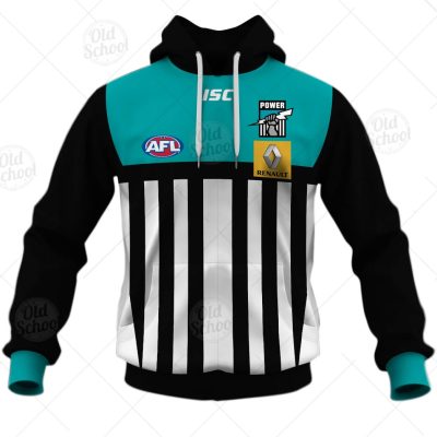 AFL Port Adelaide Custom Name Number 2014 Clash Guernsey Pullover Hoodie