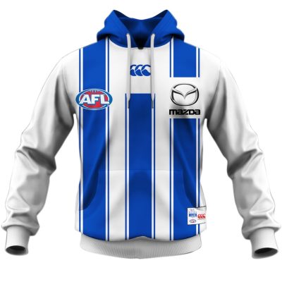 AFL North Melbourne Kangaroos Custom Name Number 2020 Clash Guernsey Pullover Hoodie