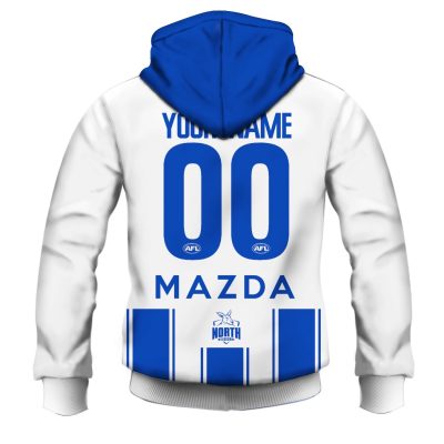 AFL North Melbourne Kangaroos Custom Name Number 2020 Clash Guernsey Pullover Hoodie
