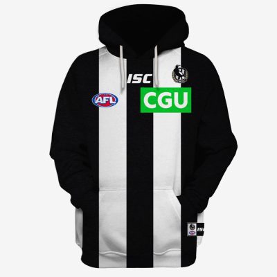 AFL Collingwood Magpies Custom Name Number 2020 Clash Guernsey Pullover Hoodie