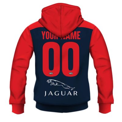 AFL Melbourne Demons Custom Name Number 2020 Home Guernsey Pullover Hoodie
