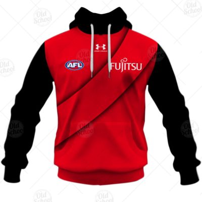 AFL Essendon Bombers Custom Name Number 2021 Clash Guernsey Pullover Hoodie