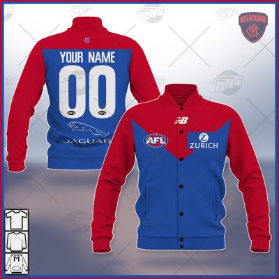 AFL Melbourne Demons Custom Name Number 2021 Clash Guernsey Baseball Jacket