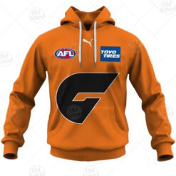 AFL Greater Western Sydney Giants Custom Name Number 2021 Away Guernsey Pullover Hoodie