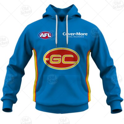 AFL Gold Coast Suns Custom Name Number 2021 Clash Guernsey Pullover Hoodie