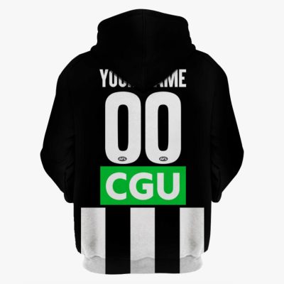 AFL Collingwood Magpies Custom Name Number 2020 Alternate Guernsey Pullover Hoodie