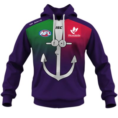 AFL Fremantle Dockers Custom Name Number The Simpsons Guernsey Pullover Hoodie