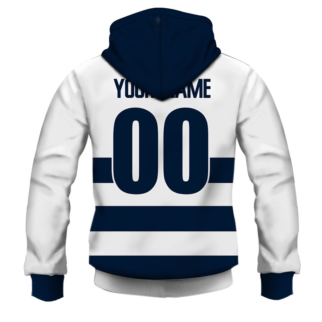 AFL Geelong Cats Custom Name Number 90s Vintage Retro Guernsey Pullover Hoodie