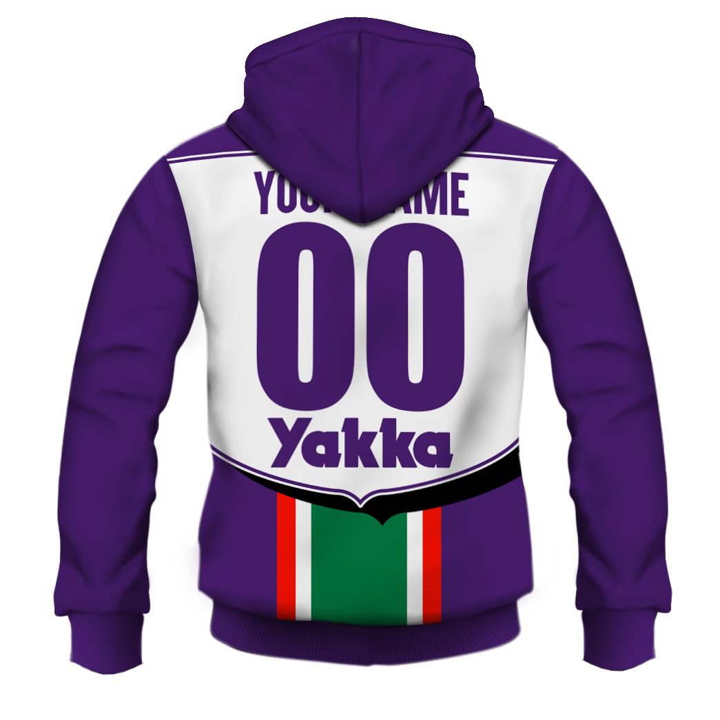 AFL Fremantle Dockers Custom Name Number 1996 Vintage Guernsey Pullover Hoodie