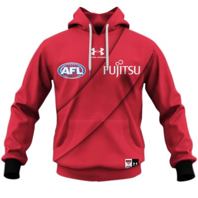 AFL Essendon Bombers Custom Name Number 2020 Clash Guernsey Pullover Hoodie