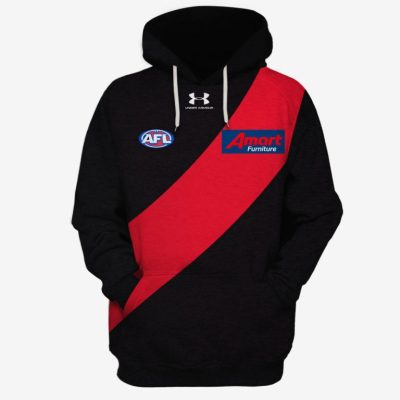 AFL Essendon Bombers Custom Name Number 2020 Home Guernsey Pullover Hoodie