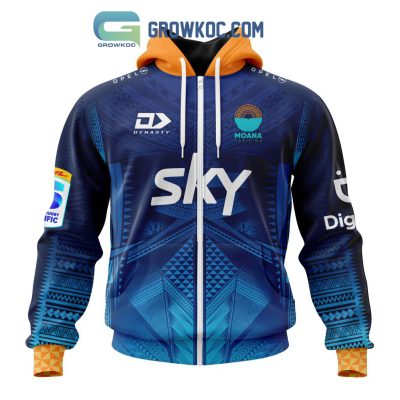 Moana Pasifika Personalized 2024 Home Super Rugby Fan Hoodie Shirts