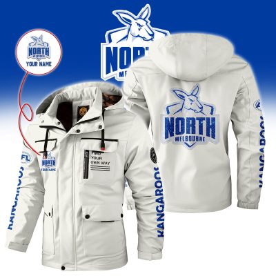 North Melbourne AFL Custom Name Windbreaker Jacket v1