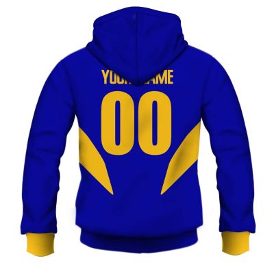 AFL West Coast Eagles Custom Name Number Vintage Retro Guernsey Pullover Hoodie
