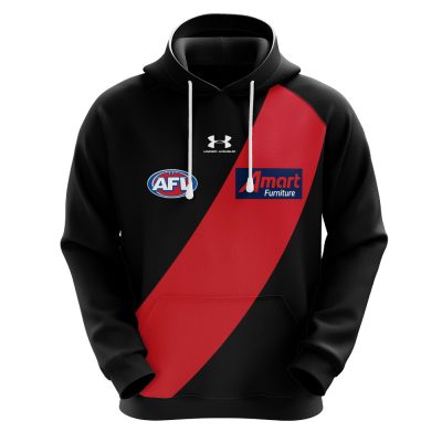 AFL Essendon Bombers Custom Name Number 2021 Home Guernsey Pullover Hoodie
