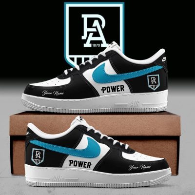 Port Adelaide Power AFL Custom Name Air Force Shoes for fans