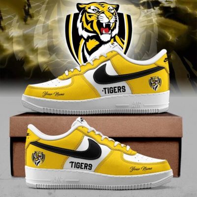 Richmond Tigers AFL Custom Name Air Force Shoes for fans