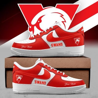 Sydney Swans AFL Custom Name Air Force Shoes for fans