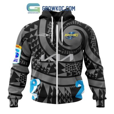 Wellington Huricanes Personalized 2024 Away Super Rugby Fan Hoodie Shirts