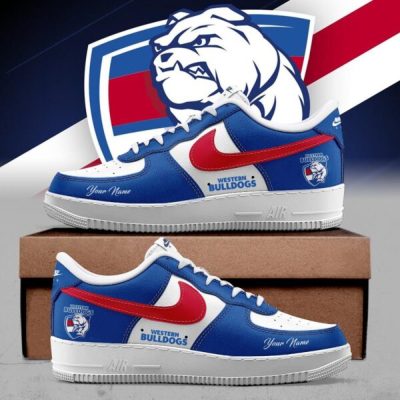 Western Bulldogs AFL Custom Name Air Force Shoes for fans