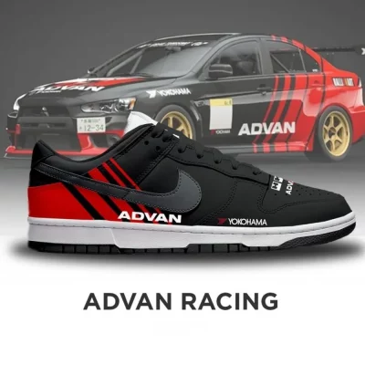 Advan Racing Car Racing Special Air Jordan 1 Low - CarRacing shoes