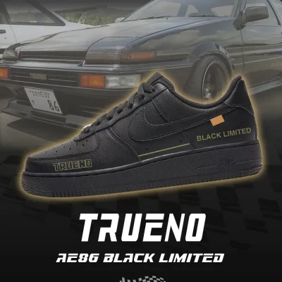 AE86 Trueno Black Limited V.1 Initial D Low Top Shoes - CarRacing shoes