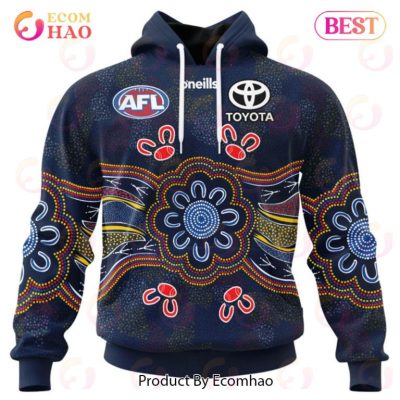 AFL Adelaide Crows Custom Name Number 2023 Indigenous Guernsey Pullover Hoodie