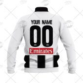 Afl Collingwood Magpies Custom Name Number 2021 Clash Guernsey Baseball Jacket Back.jpg - demo10